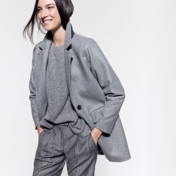 j crew gray wool coat